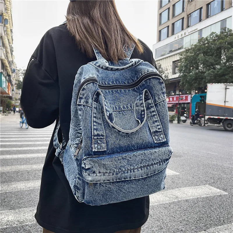 Sac à dos en jean 33x12x37 cm