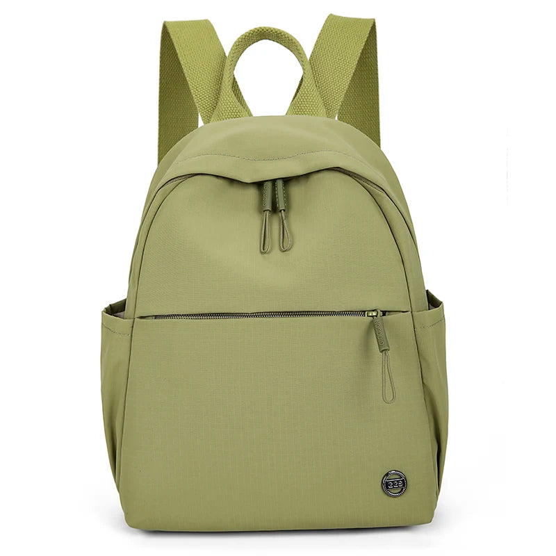 Petit sac à dos femme en nylon à poche avant zippée