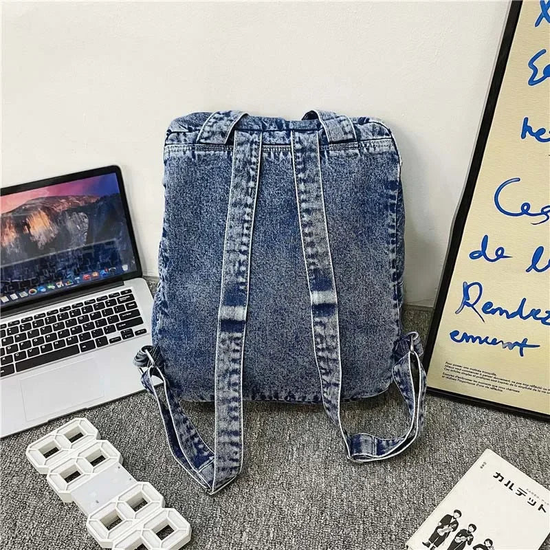 Sac à dos en jean 33x12x37 cm