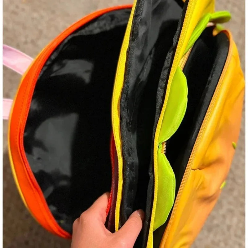 Sac à dos en forme de hamburger pour ordinateur