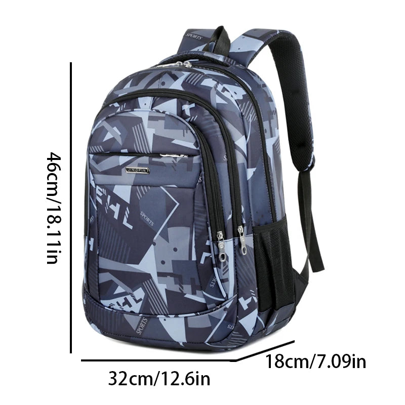 Sac à dos ordinateur portable 16 pouces motif géométrique