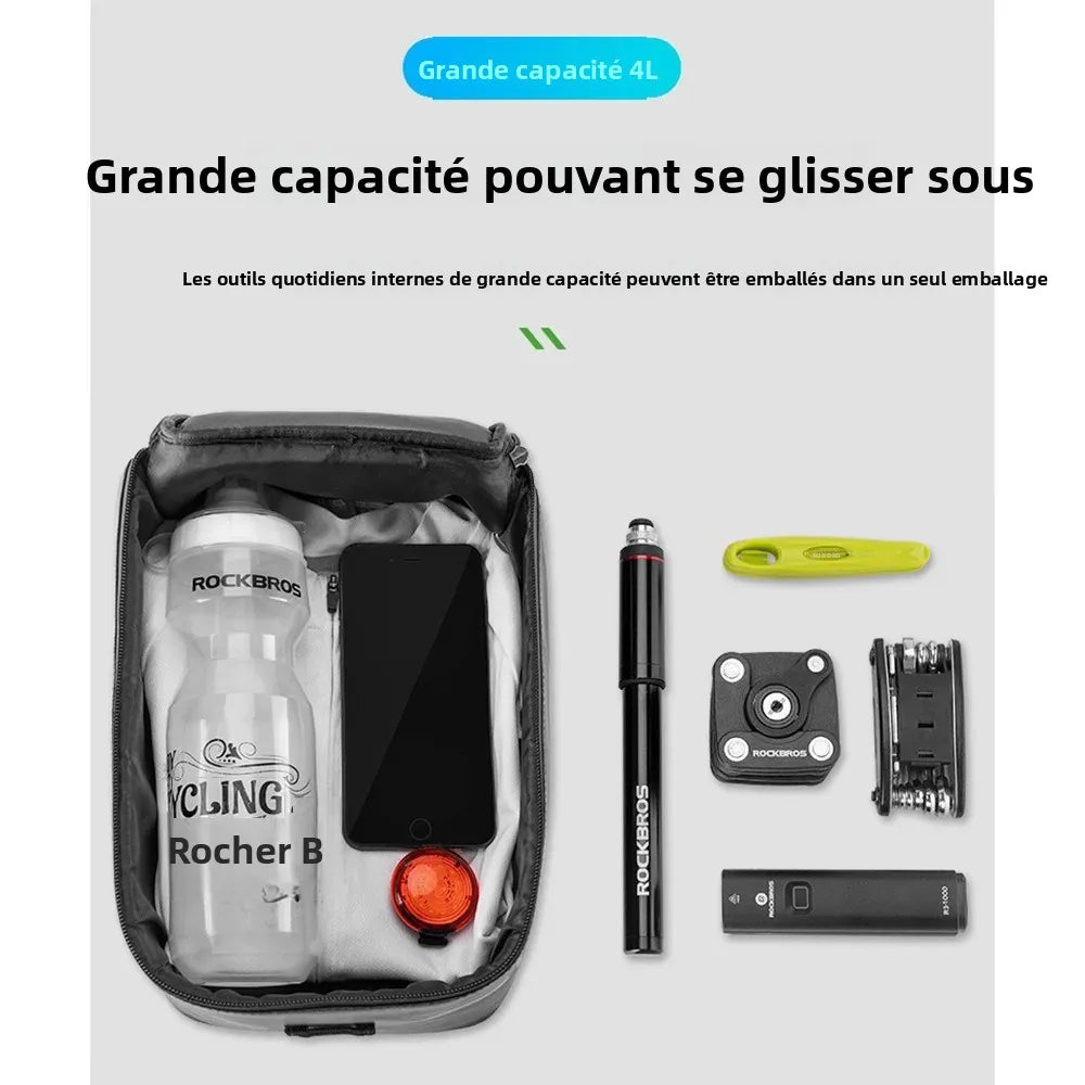 Sac à dos vélo porte-bagages résistant à la pluie 9L