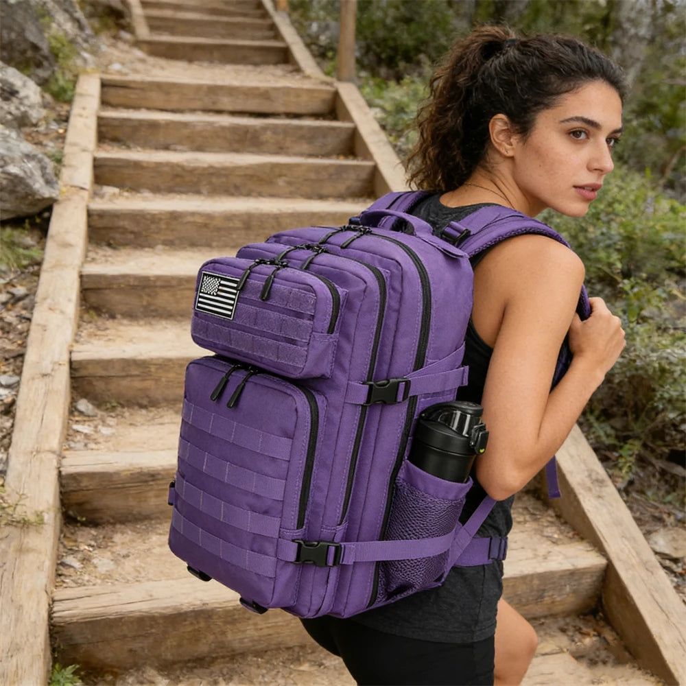Sac à dos militaire 45L avec porte-gourdes