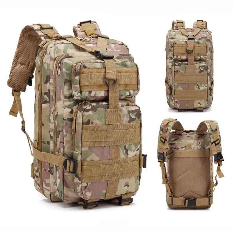 Sac à dos militaire 20-25L en nylon camouflage