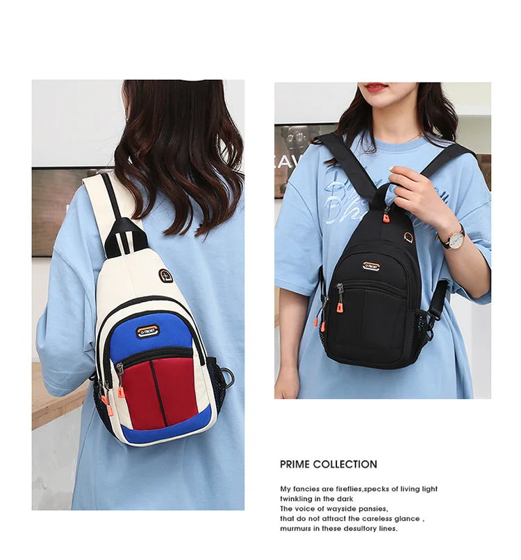 Sac à dos homme en toile Oxford bicolore