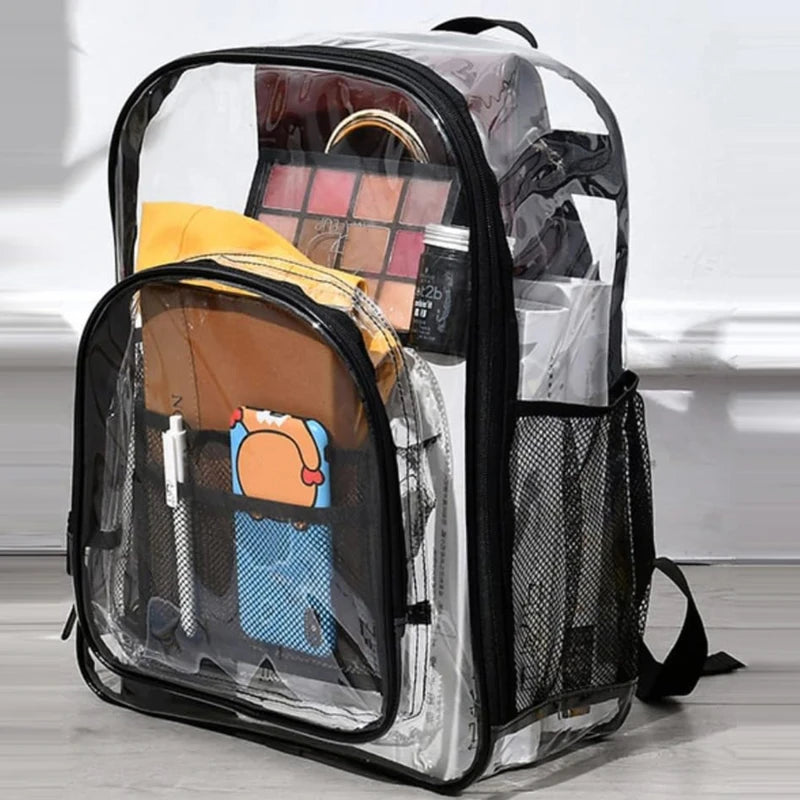 Sac à dos scolaire transparent en PVC