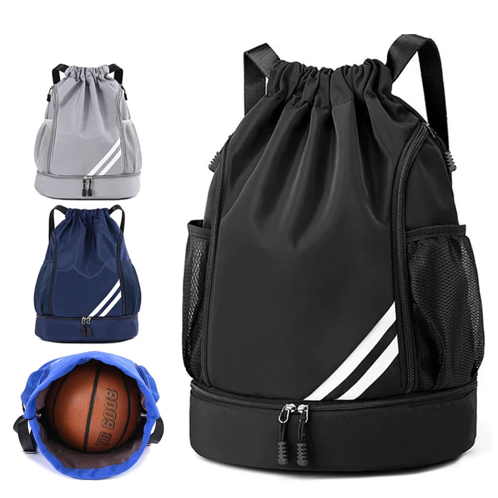 Sac à dos sport à cordon avec compartiment chaussures séparé