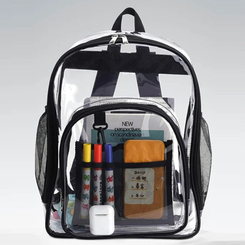 Sac à dos scolaire transparent en PVC