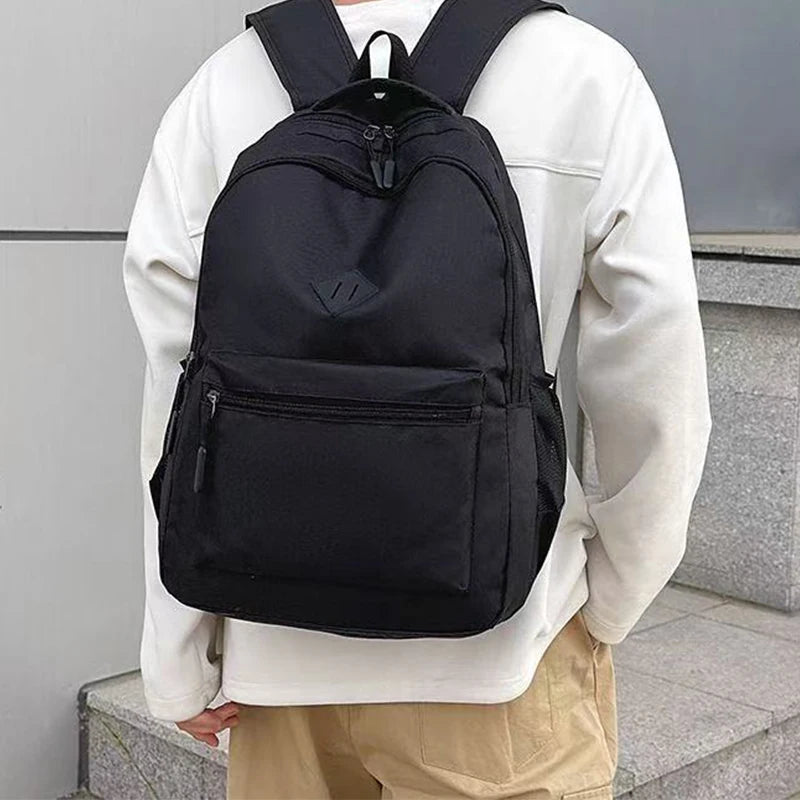 Sac à dos homme en toile Oxford noir