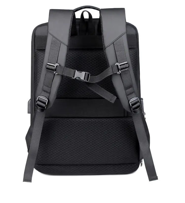 Sac à dos homme coque rigide anti-vol avec port USB