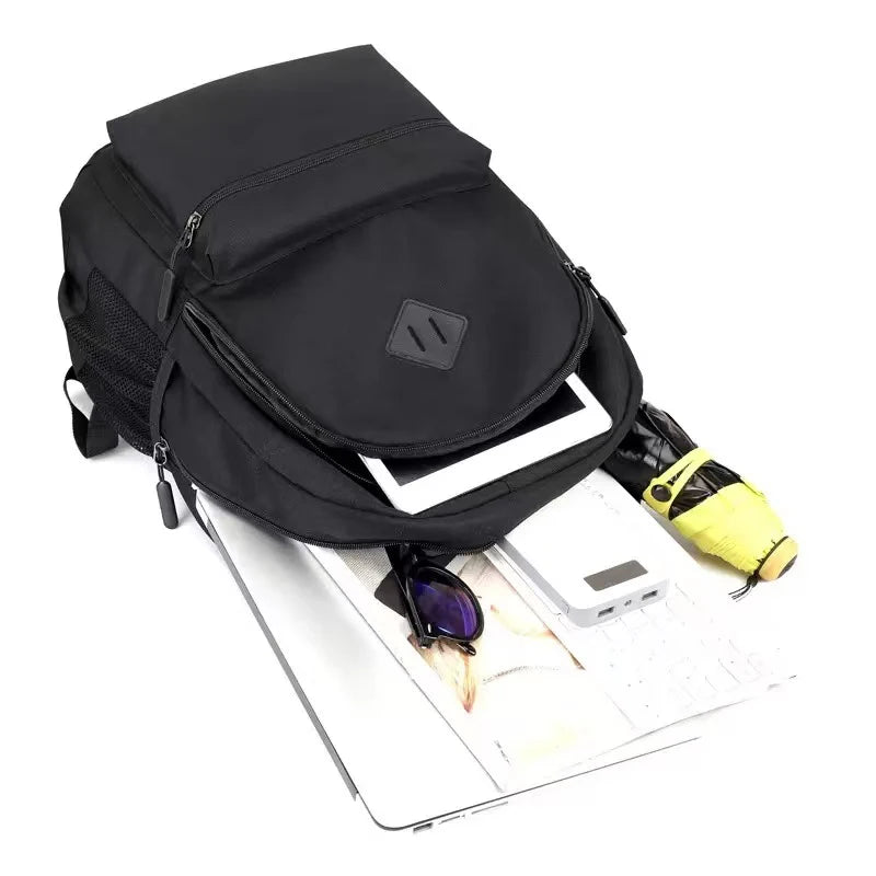 Sac à dos homme en toile Oxford noir