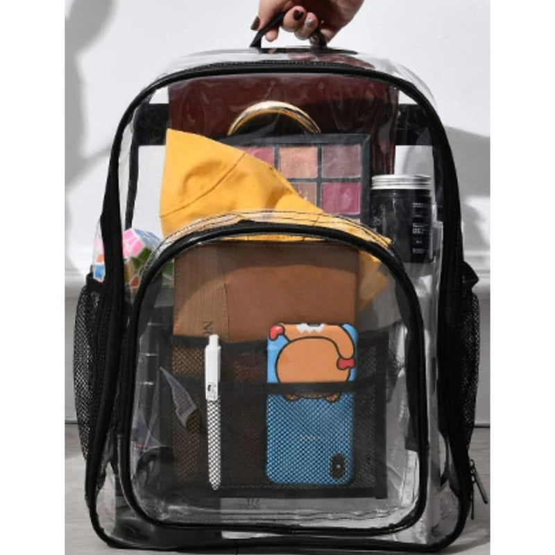 Sac à dos scolaire transparent en PVC