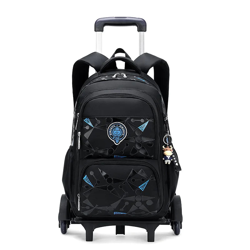 Sac à dos à roulettes enfant en nylon