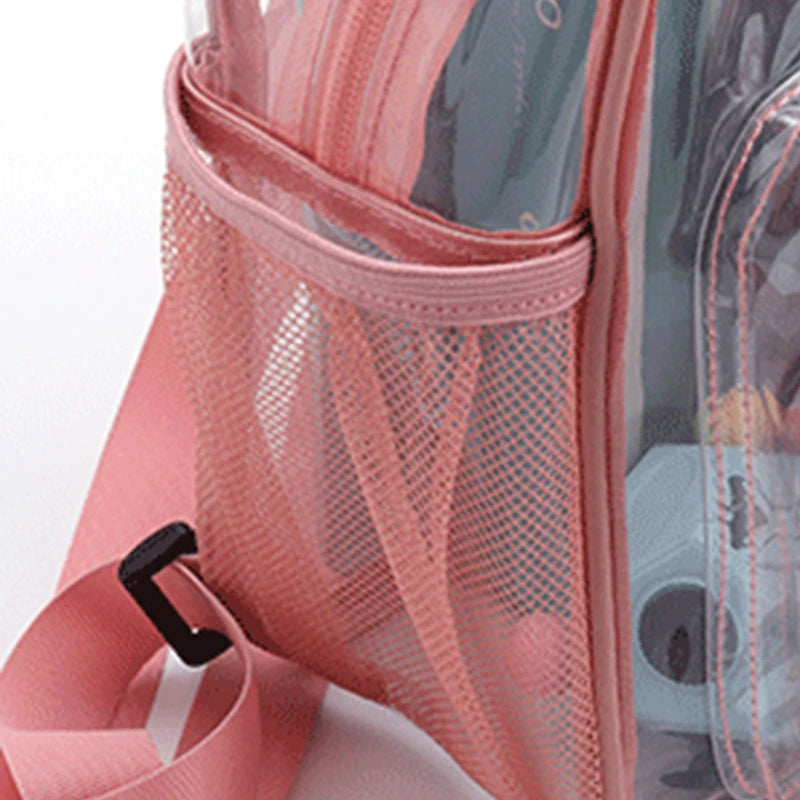 Sac à dos scolaire transparent en PVC