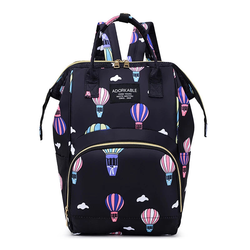 Sac à dos à langer avec poche isotherme biberon