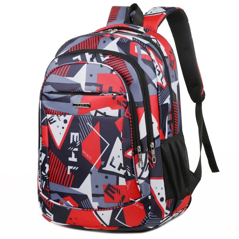 Sac à dos ordinateur portable 16 pouces motif géométrique