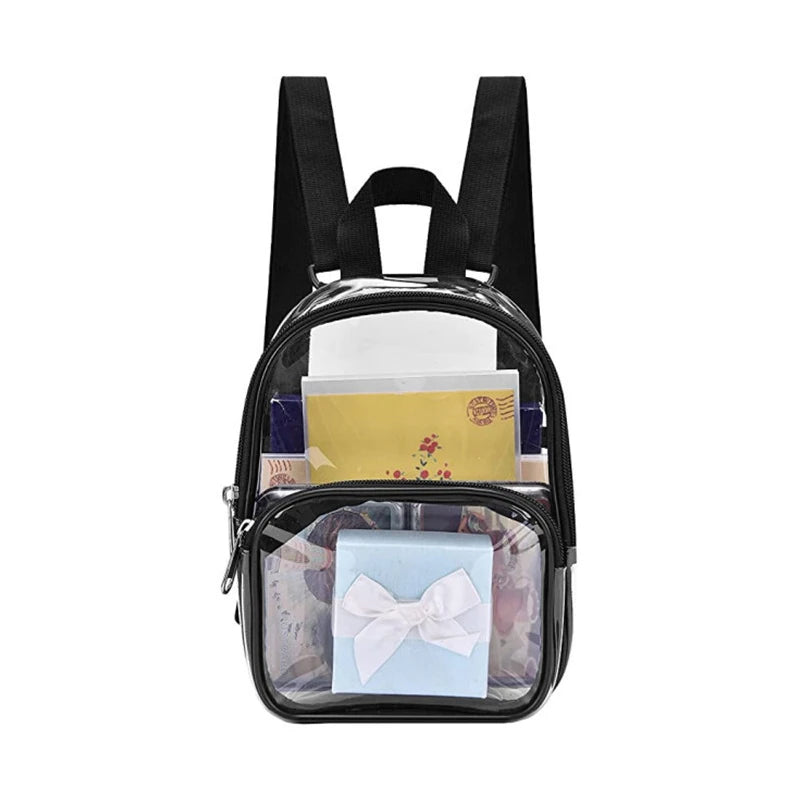 Mini sac à dos transparent en PVC