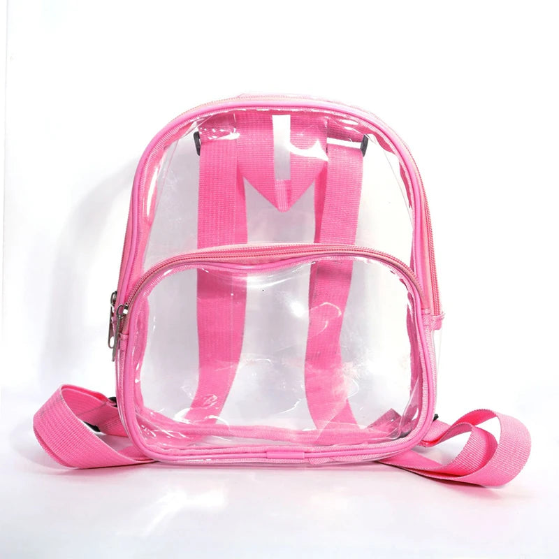 Mini sac à dos transparent en PVC