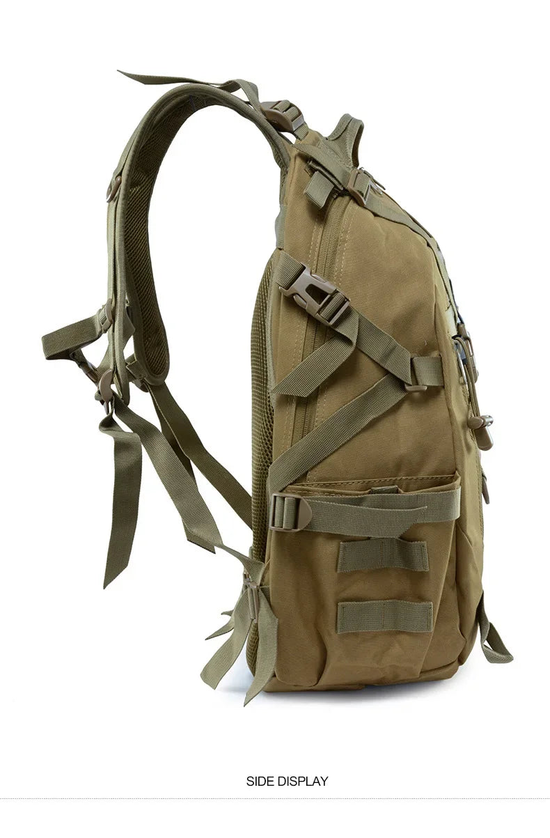 Sac à dos militaire 40L en nylon avec sangles molle