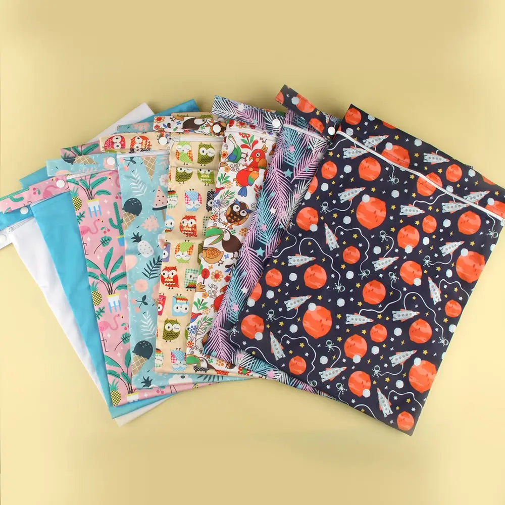 Pochette à langer réutilisable étanche