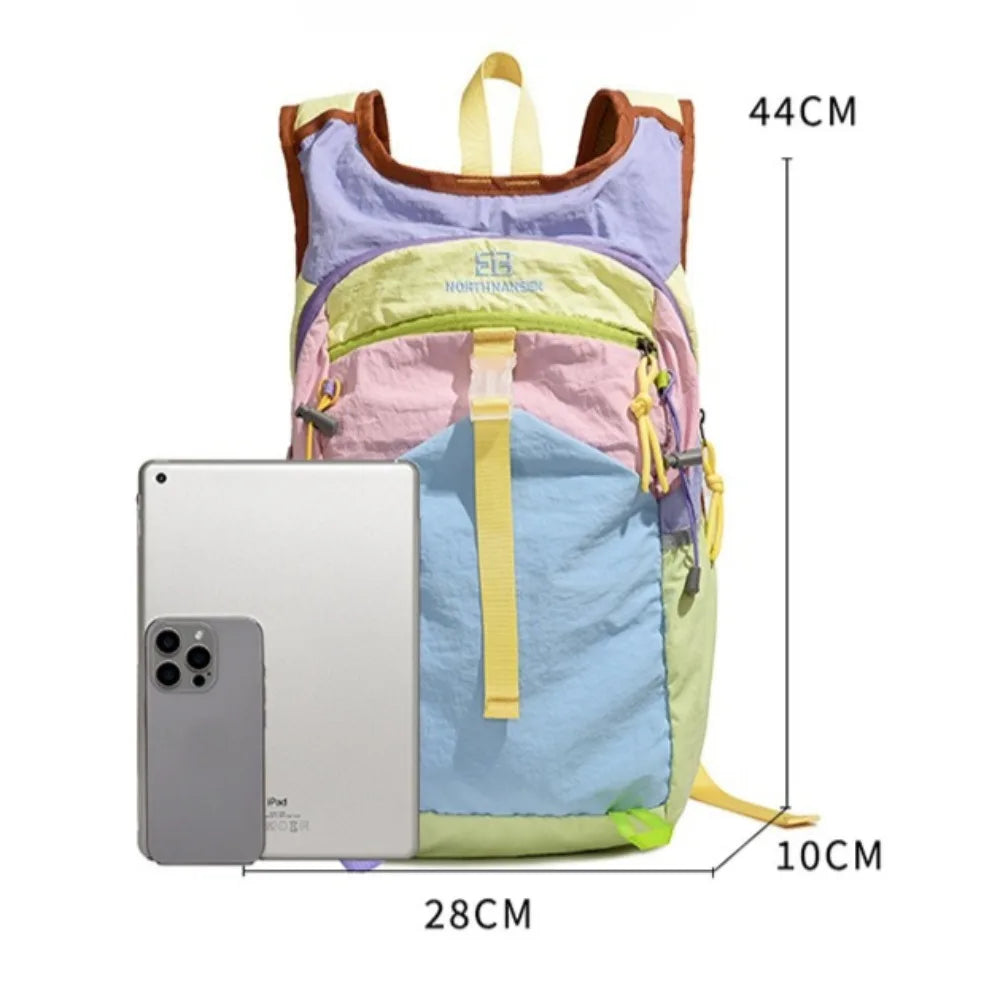 Sac à dos femme en toile Oxford coloris pastel