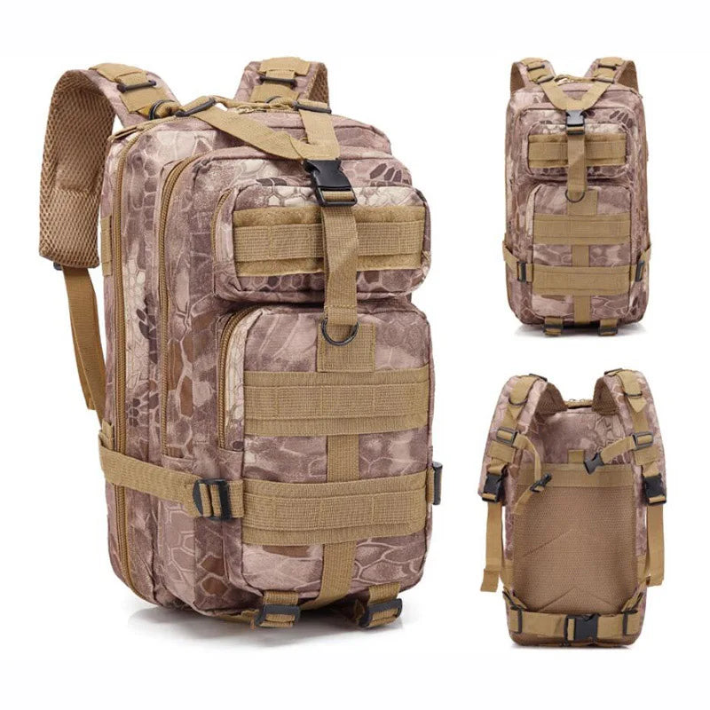 Sac à dos militaire 20-25L en nylon camouflage