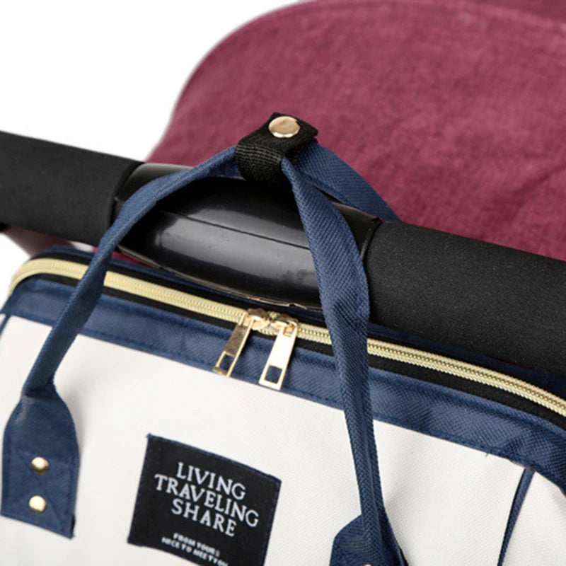 Sac à dos à langer avec poche isotherme biberons