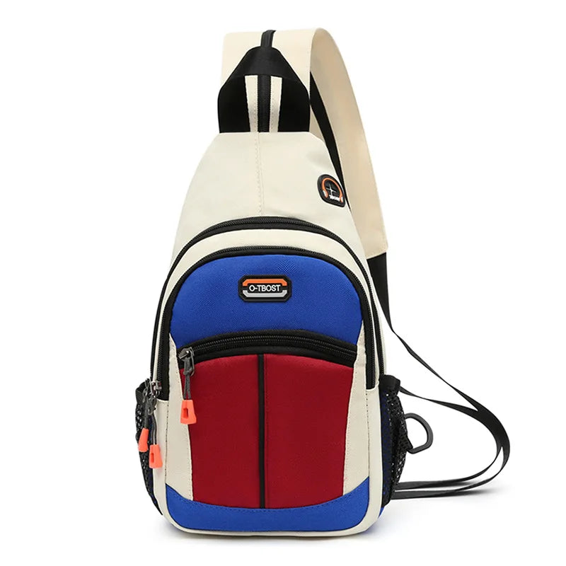 Sac à dos homme en toile Oxford bicolore