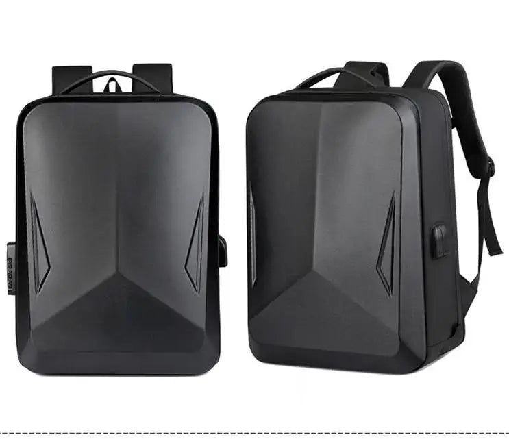 Sac à dos homme coque rigide anti-vol avec port USB