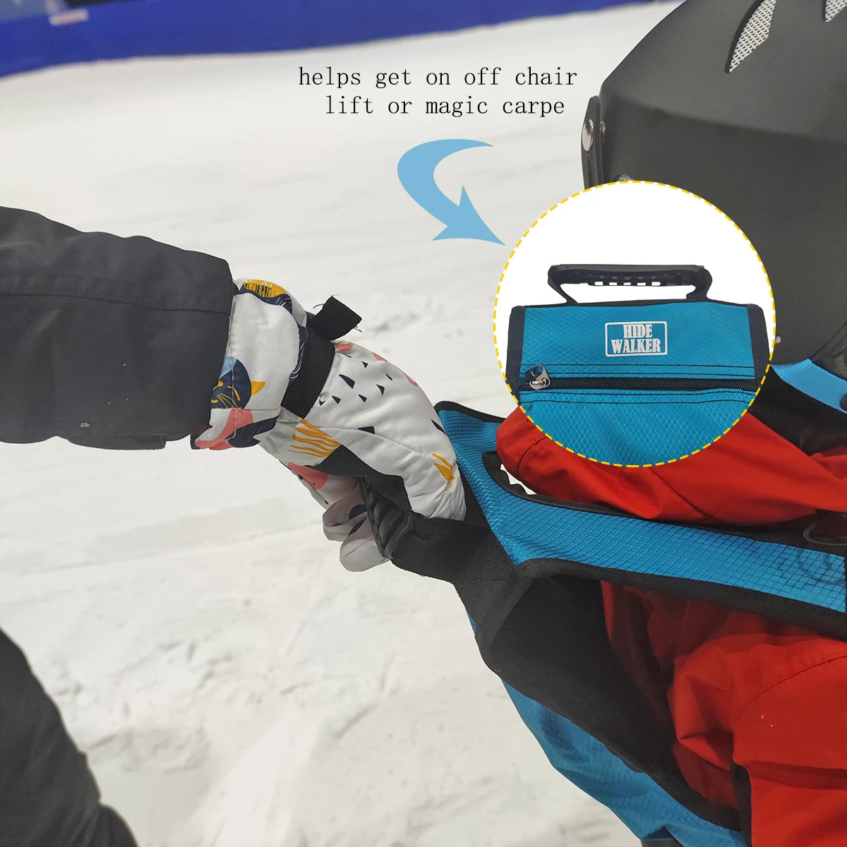 Sac à dos ski enfant avec harnais de sécurité