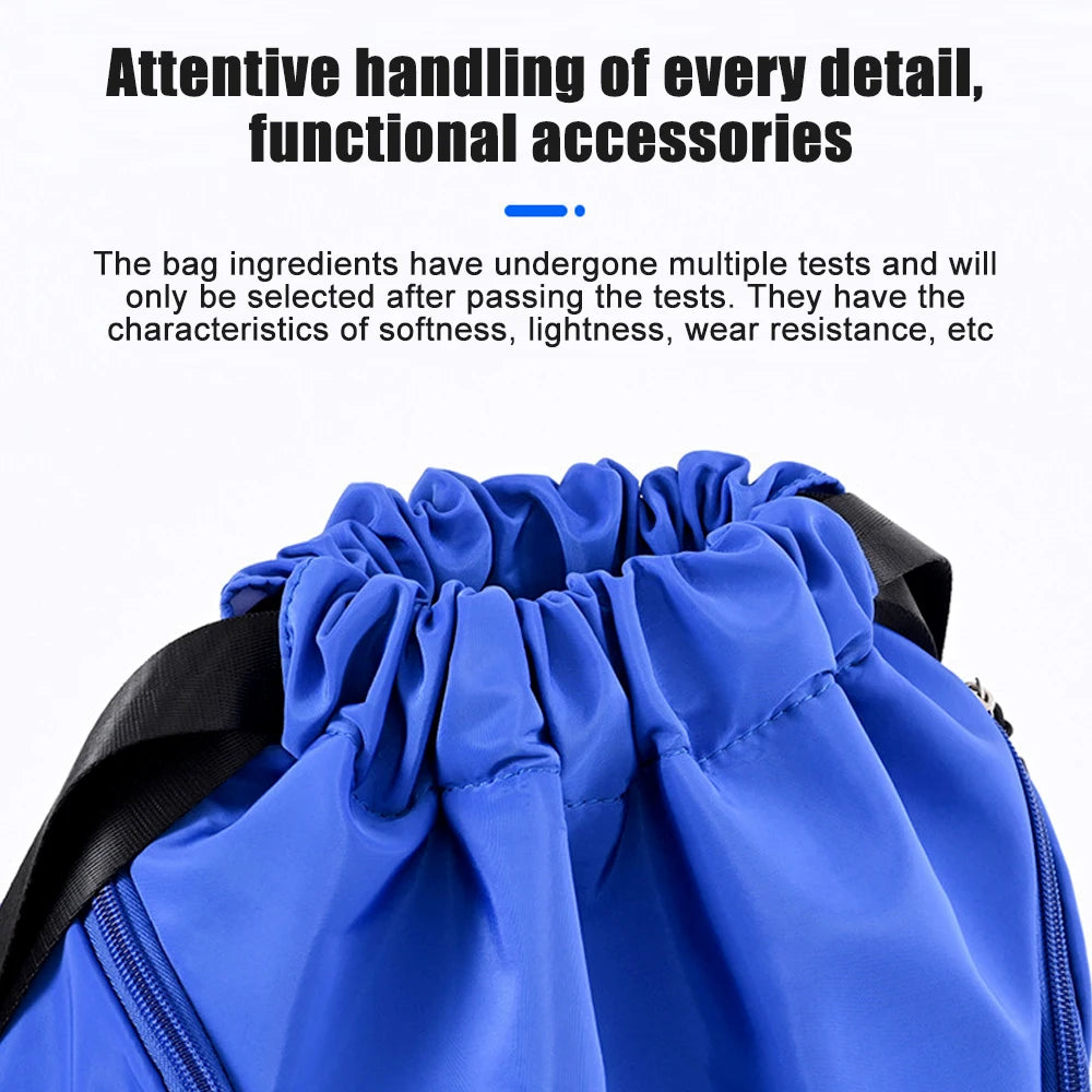 Sac à dos sport à cordon avec compartiment chaussures séparé