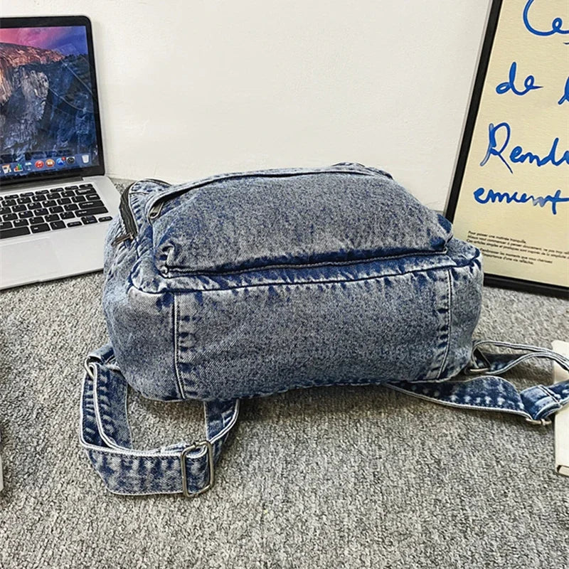 Sac à dos en jean 33x12x37 cm