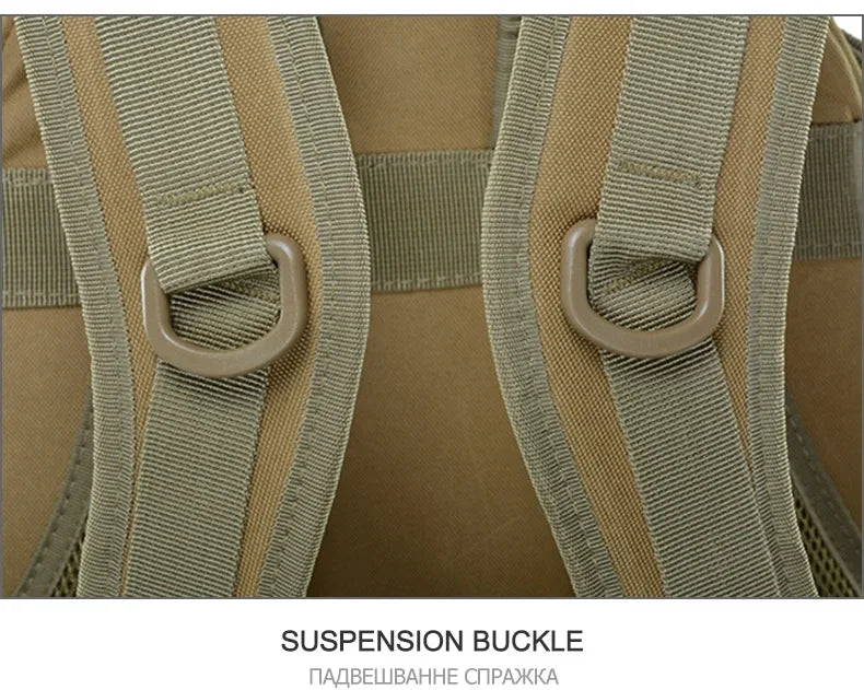 Sac à dos militaire 40L en nylon avec sangles molle