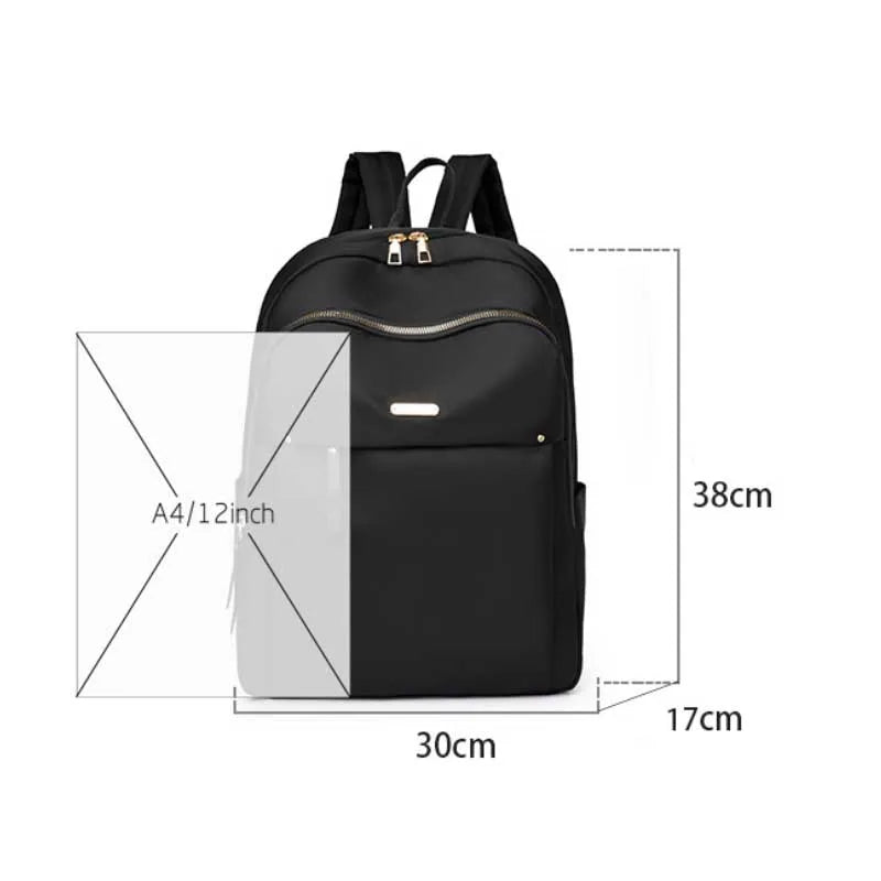 Sac à dos femme en nylon avec poche filet