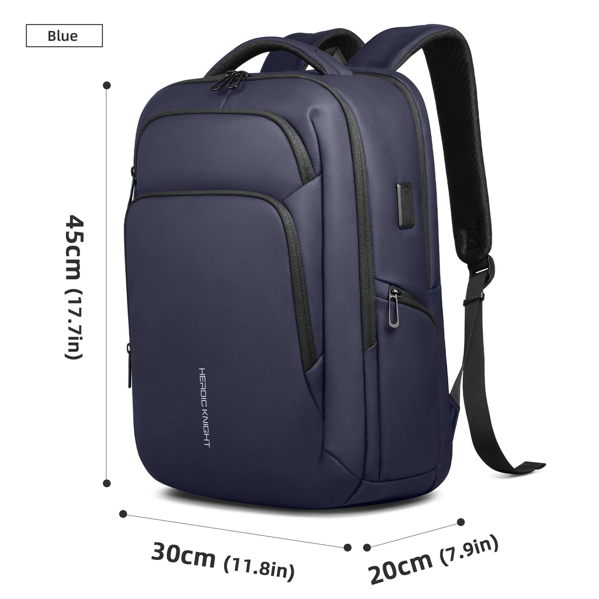Sac à dos ordinateur 17.3 pouces en toile Oxford avec USB