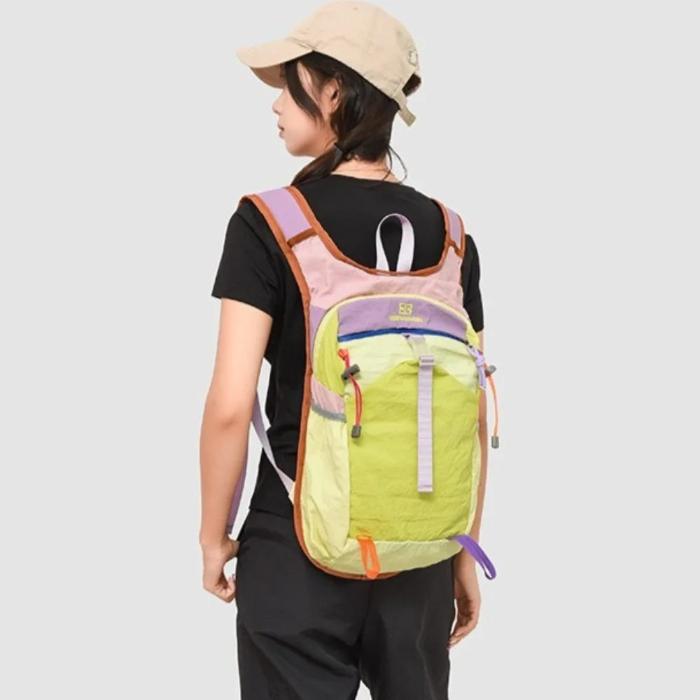 Sac à dos femme en toile Oxford coloris pastel
