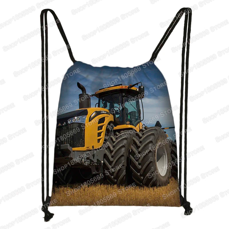 Sac à dos toile motif tracteur enfant