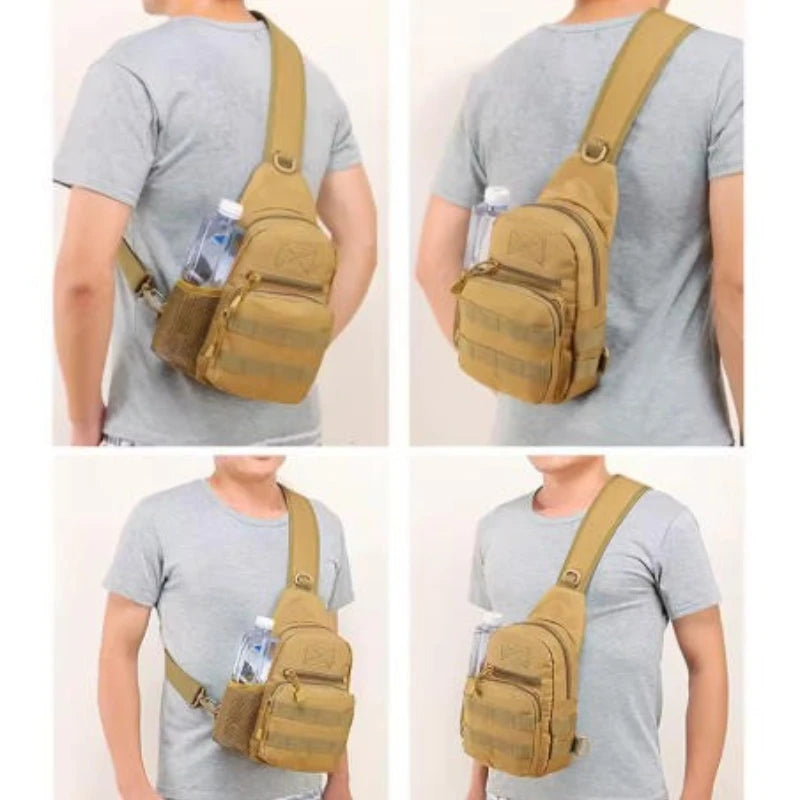 Sac à dos militaire en nylon, format bandoulière sling