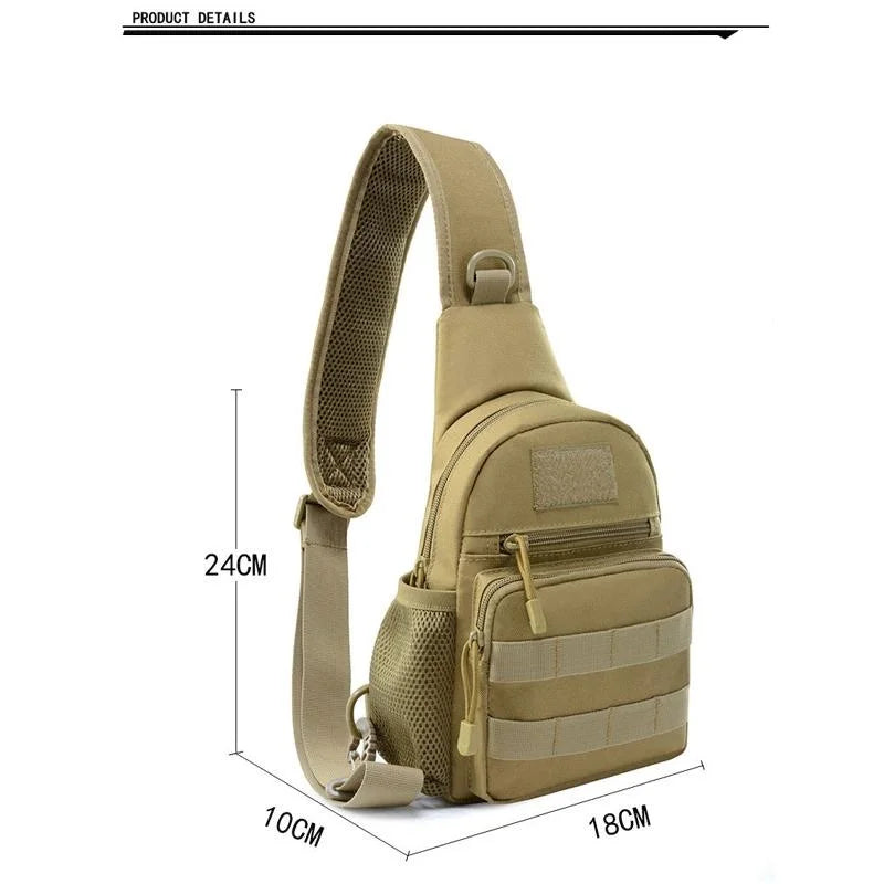 Sac à dos militaire en nylon, format bandoulière sling