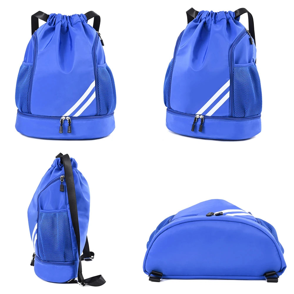 Sac à dos sport à cordon avec compartiment chaussures séparé