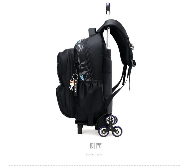 Sac à dos à roulettes enfant en nylon