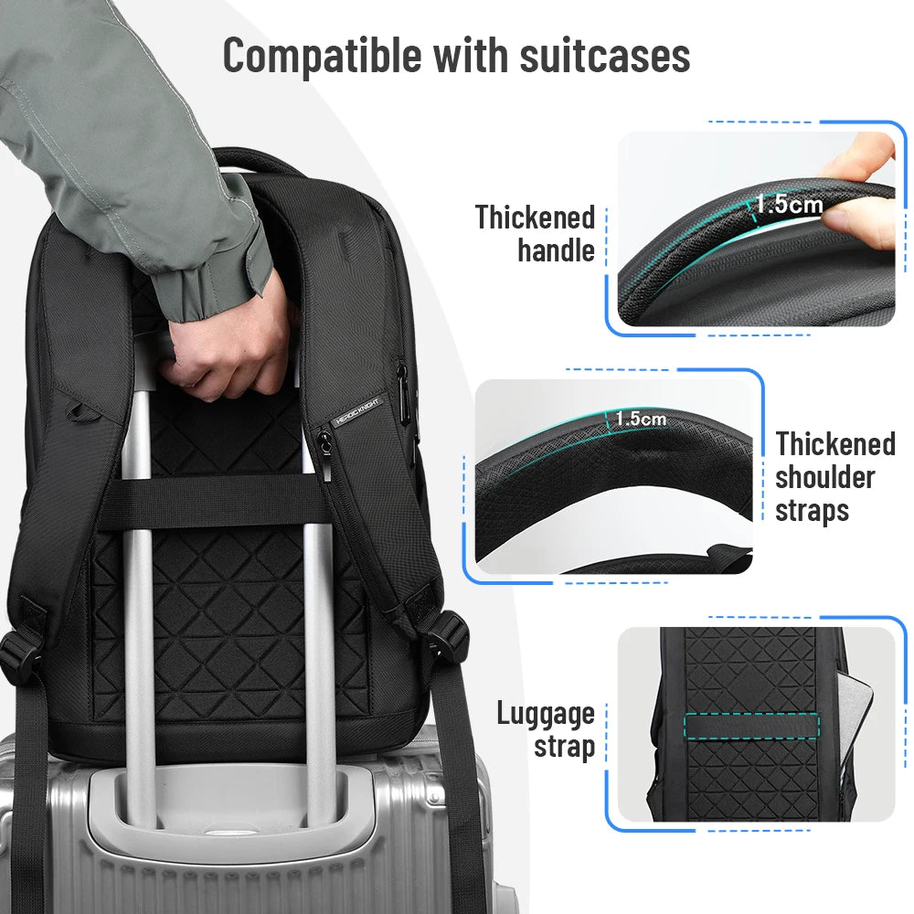 Sac à dos ordinateur 17.3 pouces en toile Oxford avec USB