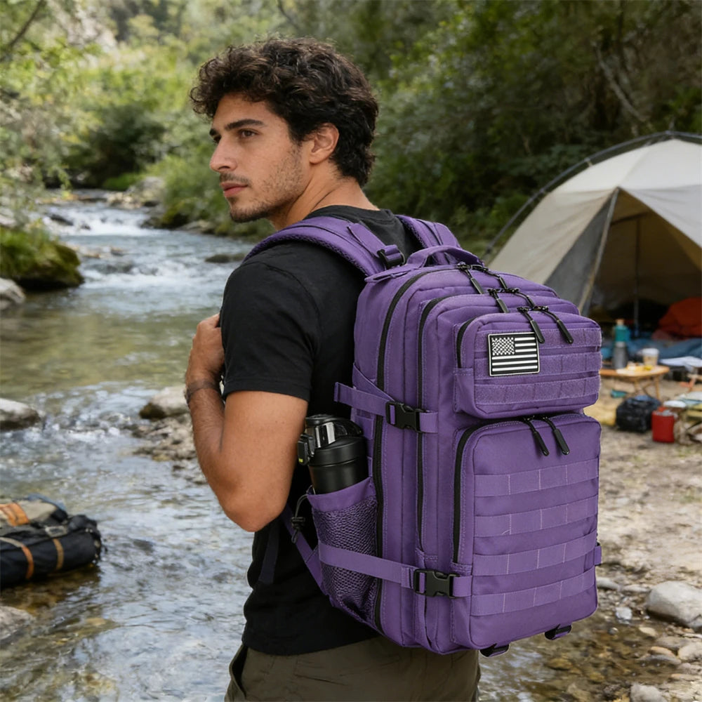 Sac à dos militaire 45L avec porte-gourdes