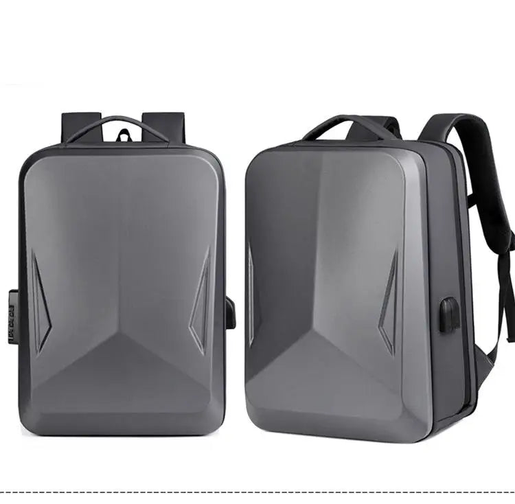 Sac à dos homme coque rigide anti-vol avec port USB
