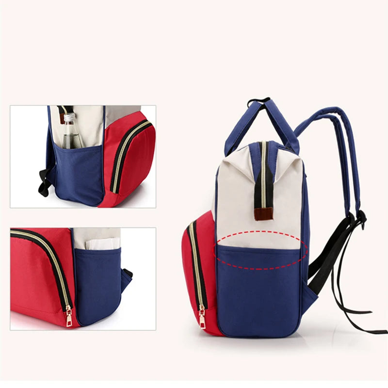 Sac à dos à langer avec poche isotherme biberons