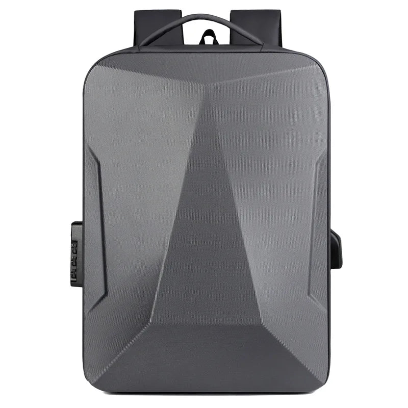 Sac à dos homme coque rigide anti-vol avec port USB