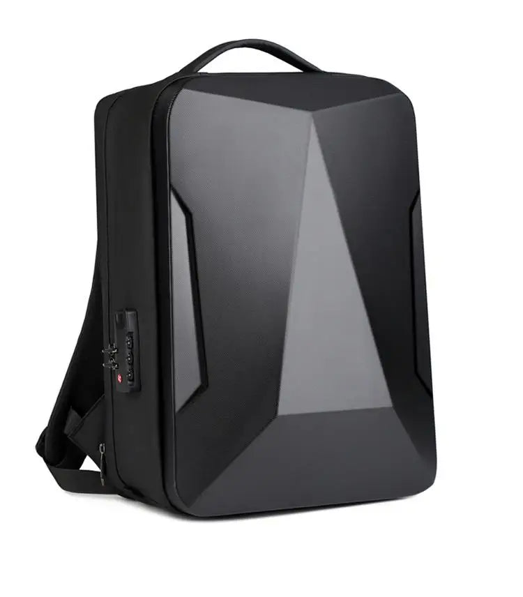Sac à dos homme coque rigide anti-vol avec port USB