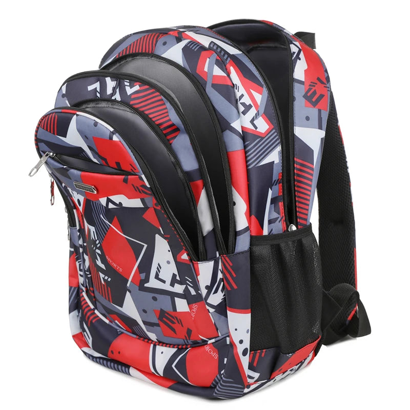 Sac à dos ordinateur portable 16 pouces motif géométrique