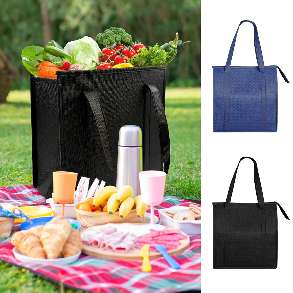 Sac isotherme à poignées en tissu non tissé
