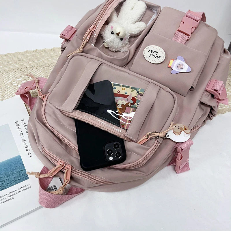 Sac à dos femme en nylon avec compartiment ordinateur